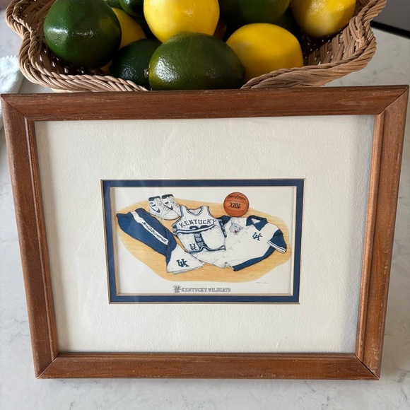Robert Conley Framed University of Kentucky Wildcats Basketball Print NCAA March - Picture 2 of 6